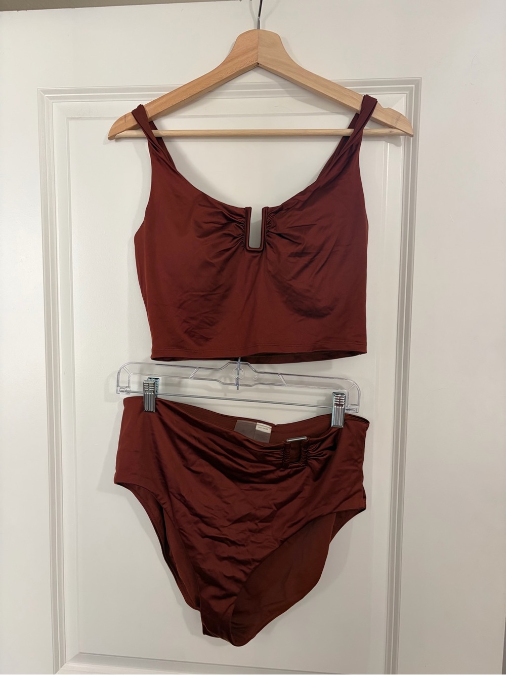 Matching two-piece swimsuit